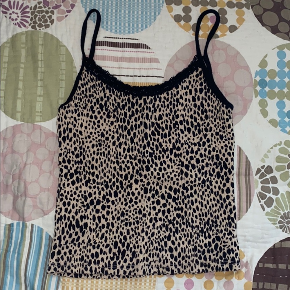 Brandy Melville cheetah print top